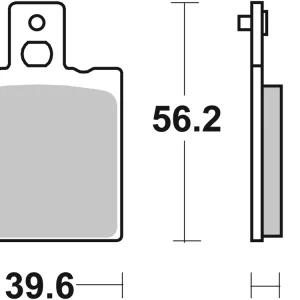 Heißes Angebot SBS Street Ceramic Bremsbelag 519HF für YAMAHA SZR 660 * 1996 - 2001