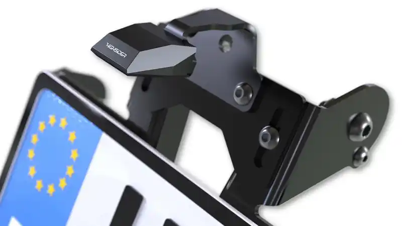 Verstellbarer Kennzeichenhalter für Kawasaki Z 800 / e 13-16, inkl. Kennzeichenleuchte (E-geprüft) Kostenloser Rückversand