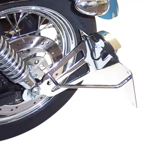Seitlicher Kennzeichenhalter für Harley Davidson Sportster mit 1" Achse TÜV Aktuell
