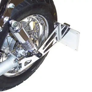 Seitlicher Kennzeichenhalter für Yamaha XV 535 - 750 - 1000 - 1100 Virago TÜV Neuheit