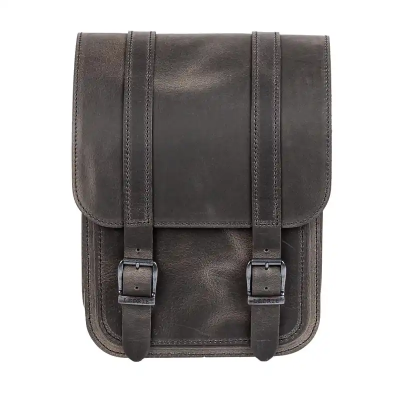 Ledrie Schwingentasche Straight links aus Leder braun – 10 Liter – für Harley Davidson Softail ab 2018 Kostenfreie Lieferung