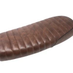 Rabatt Cafe Racer Sitzbank universal "Type 3 Tuck 'N Roll" mit Montagesatz in Vintage braun  - 1 Stück