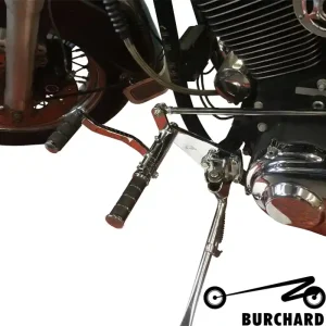 Fußrastenanlage 12 cm vorverlegt für Harley Davidson Softail FX-Modelle TÜV Neue Kollektion