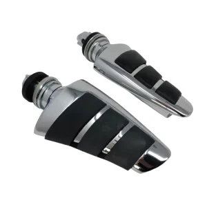 Highway Hawk Fußrasten Beifahrer (1 Paar) "Smooth" Honda VF 1100 / Honda VT 400/ VT 500/ VT 700/ VT 800 Schneller Versand