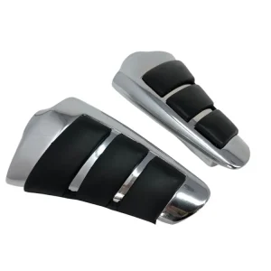 Highway Hawk Fußrasten Abdeckung Set (2 Stück) "Smooth" universal Chrom Saisonangebot