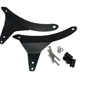 Highway Hawk Sissy Bar Halterungen in schwarz passend für Indian CHIEF Classic '14 > up,CHIEF Dark Horse '15 > up 528-1040B/2040B/3040B/4040B/6040B Mega-Angebot