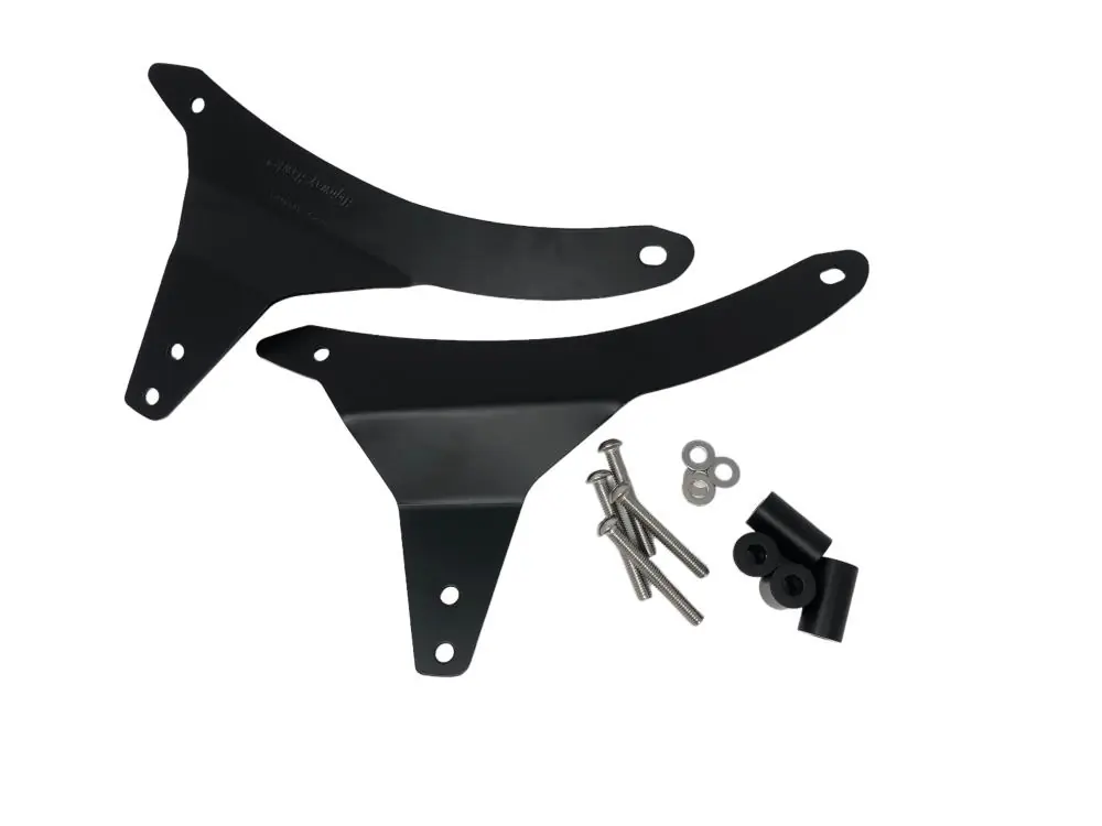 Highway Hawk Sissy Bar Halterungen in schwarz passend für Indian CHIEF Classic '14 > up,CHIEF Dark Horse '15 > up 528-1040B/2040B/3040B/4040B/6040B Mega-Angebot