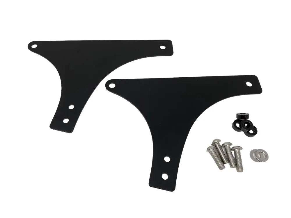 Zertifiziert Highway Hawk Sissy Bar Halterungen in schwarz passend für Harley Davidson FLSTF - FLSTF - FLSTSB - FXST/I - FXSTB - FXSTC - FXSTS/I 527-1046B/2046B/3046B/4046B/6046B