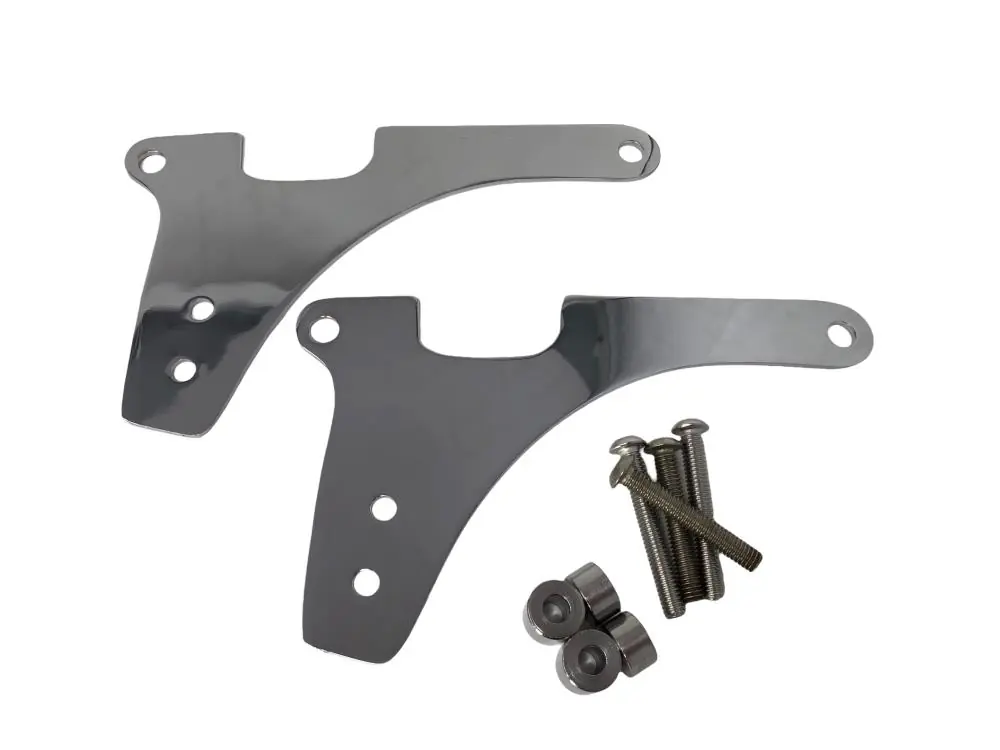 Beliebt Highway Hawk Sissy Bar Halterungen in chrom passend für Harley Davidson XL 883/1200 Sportster passend für Sissy Bars 527-1043/2043/4043/6043