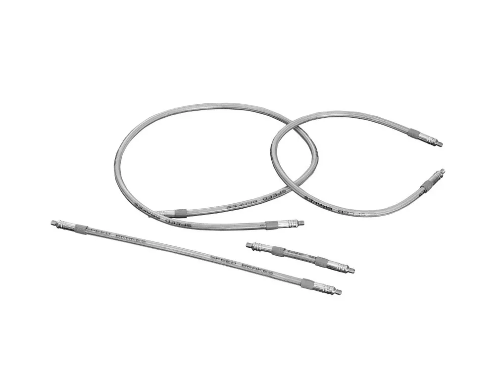 Aktuell Highway Hawk Stahlflex Vario Bremsleitung oder Kupplungsleitung 850mm Länge mit TÜV