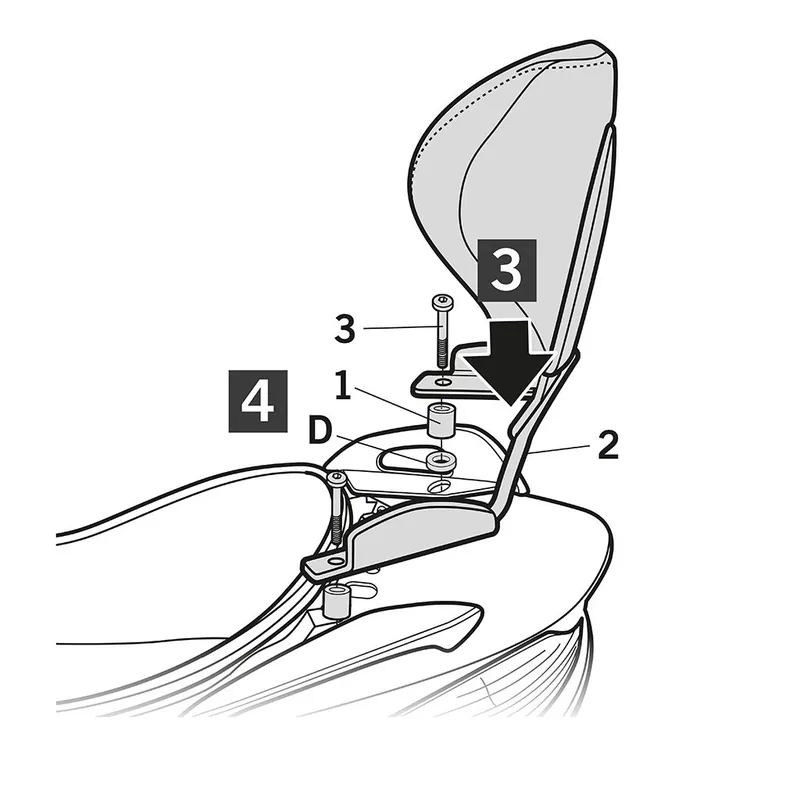 Top-Seller SHAD Montagekit f. Rückenlehne S0BR17RV