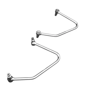 Rabatt Highway Hawk Packtaschenbügel Set in Chrom für Yamaha XVS 125 Drag Star/ XVS 1100 Drag Star Custom