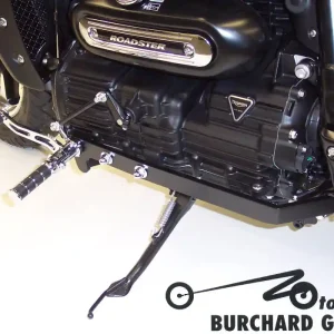 Fußrastenanlage 11 cm - 19 cm - 27 cm vorverlegt für Triumph Rocket III mit ABS ABE Markenware