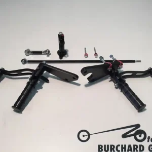 Fußrastenanlage 13 cm vorverlegt für Triumph Thunderbird Storm - Thunderbird Night Storm ABE Direkt Vom Hersteller