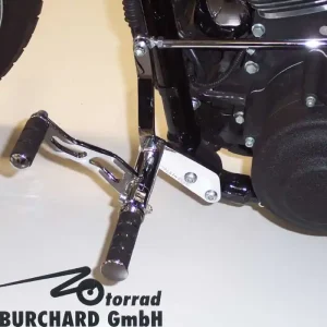 Top-Seller Fußrastenanlage 30 cm vorverlegt für Harley Davidson Dyna FXDB - FXDL - FXDF - FXDC - FXDWG - FLD - ABE