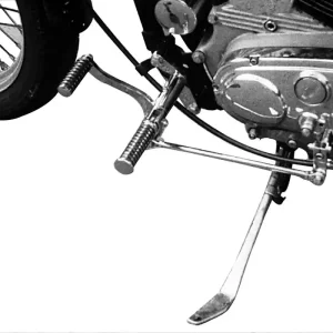 Fußrastenanlage 24 cm vorverlegt für Harley Davidson Sportster 84 ( 1100 ) TÜV Preiswert