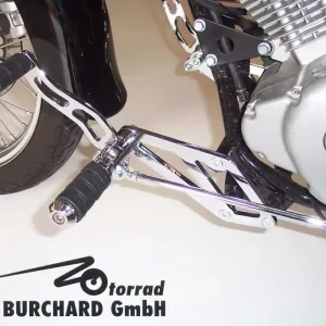 Fußrastenanlage 15 cm vorverlegt für Suzuki VL 125 LC Intruder TÜV Neue Ware