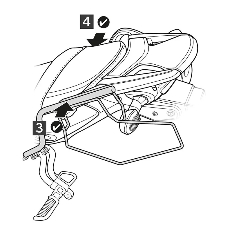 SHAD Seitentaschen-Träger S0VS62SE Abverkauf