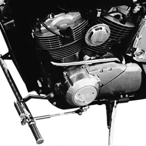 Geprüft Fußrastenanlage 12 cm vorverlegt für Honda VT 1100 C Shadow Rahmenbreite 29 cm TÜV