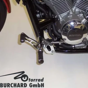 Fußrastenanlage 11 cm vorverlegt für Honda VT 750 Shadow - Honda VT 750 Spirit ABE Kostenloser Rückversand