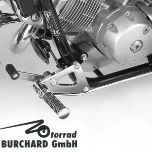 Fußrastenanlage 16 cm vorverlegt mit original Hebel für Honda VT 125 Shadow ABE Solange Der Vorrat Reicht