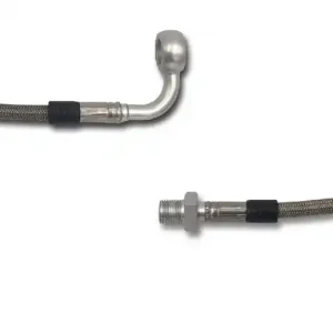 0450 mm Stahlflex / Öse 90° / M10x1 AG fest Ausverkauf