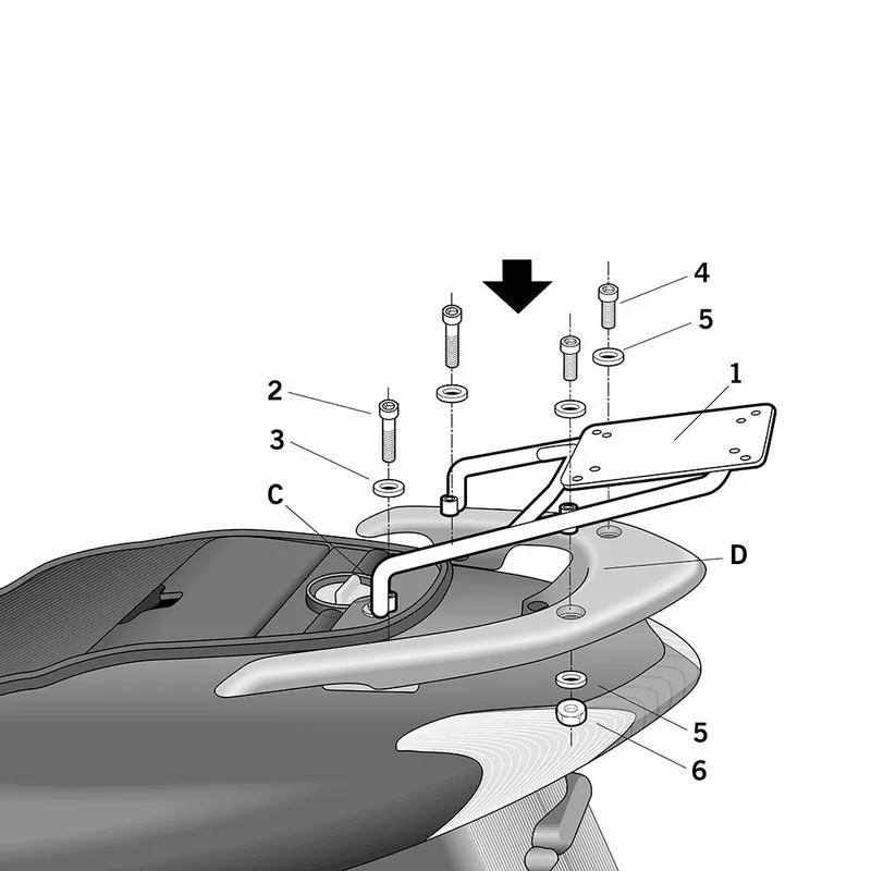 Schneller Versand SHAD Gepäckträger H0DL12ST