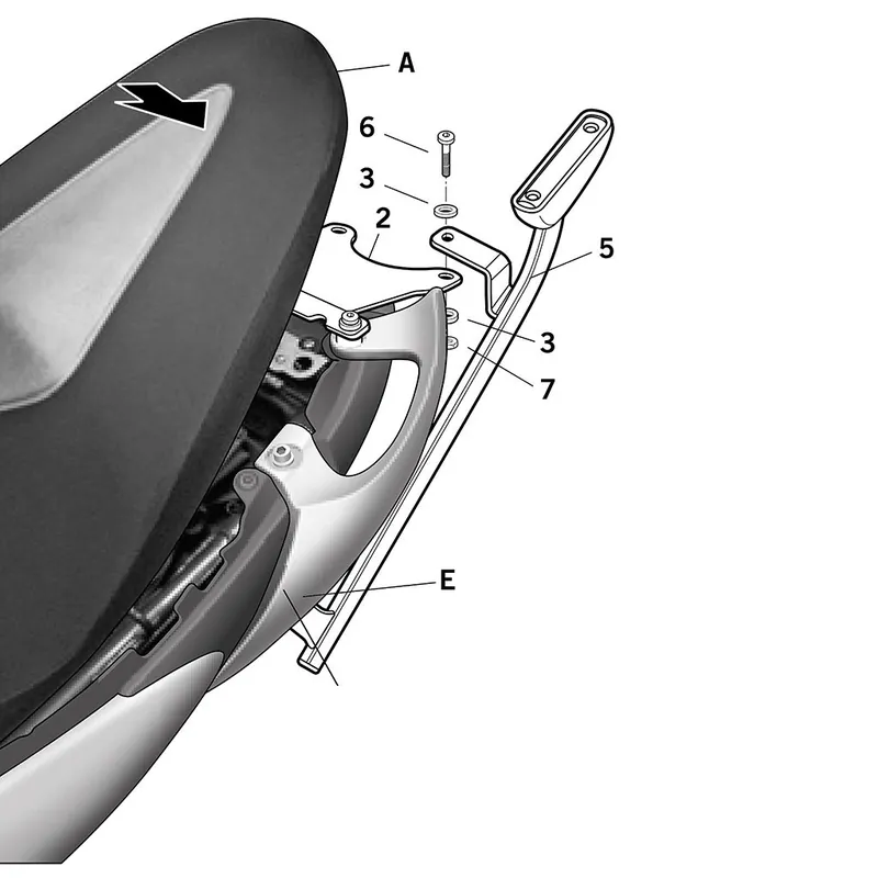 SHAD Gepäckträger S0GL69ST Kostenloser Rückversand