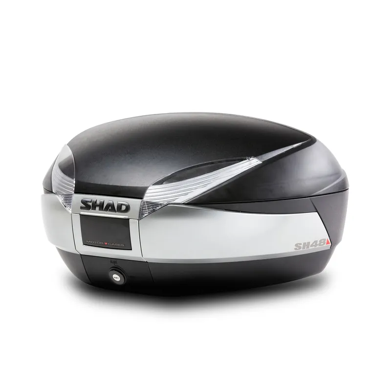 Billig SHAD Topcase SH48 New Titanium ohne Cover mit weißem Reflektor inkl.Haltepl. D0B48400