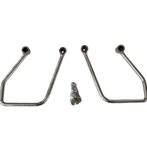 Highway Hawk Packtaschenbügel Set in Chrom für Kawasaki VN 900 Custom - Classic Neue Kollektion