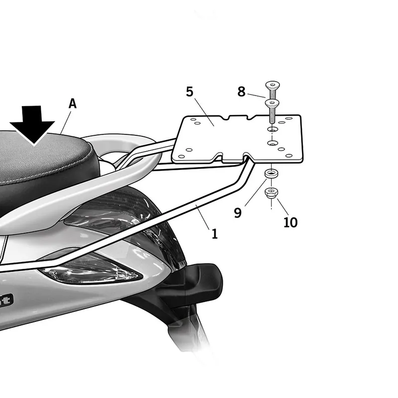Schneller Versand SHAD Gepäckträger Y0DL53ST