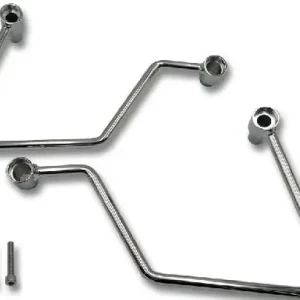 Sichere Zahlung Highway Hawk Packtaschenbügel Set in Chrom für Suzuki VS600/700/750/800/1400 Intruder