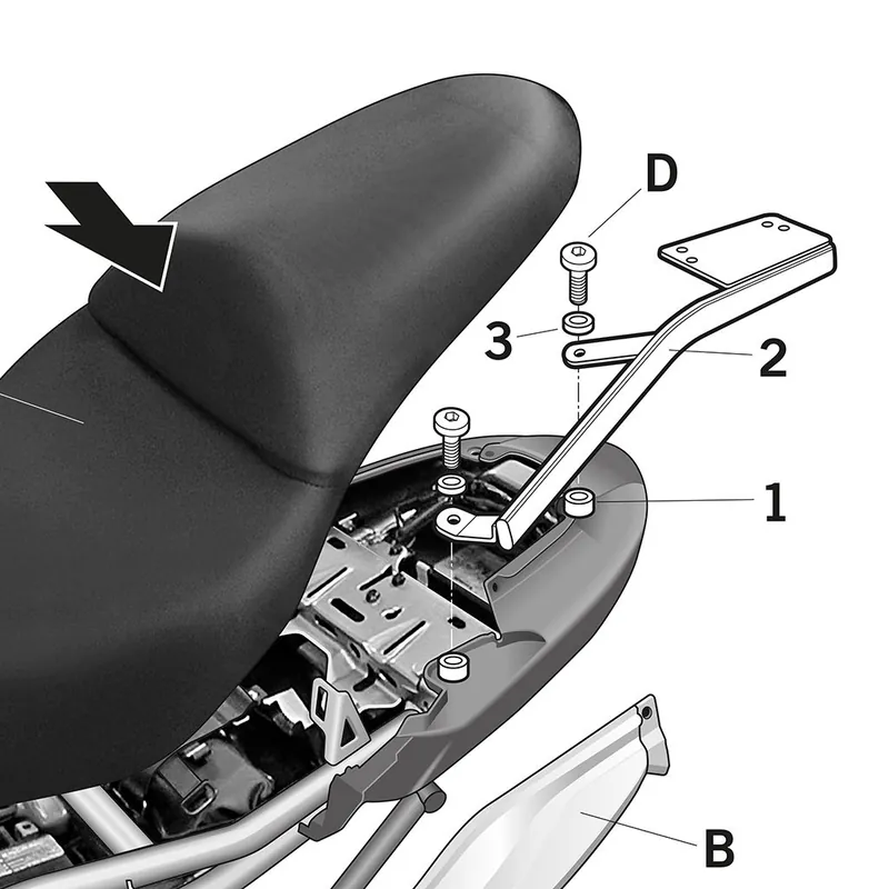 Gratis Versand SHAD Gepäckträger K0VR67ST