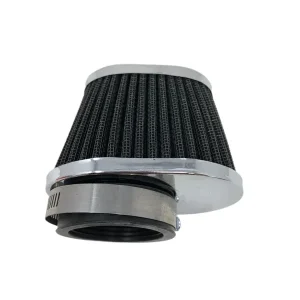 Highway Hawk Luftfilter / universal / oval / d = 48 mm / chrom (1 Stück) Echt
