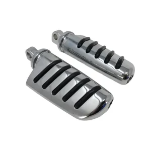 Sichere Zahlung Highway Hawk Fußrasten für vorverlegte Fußrastenanlagen von Highway Hawk "Tech Glide" chrom (2 Stk.)