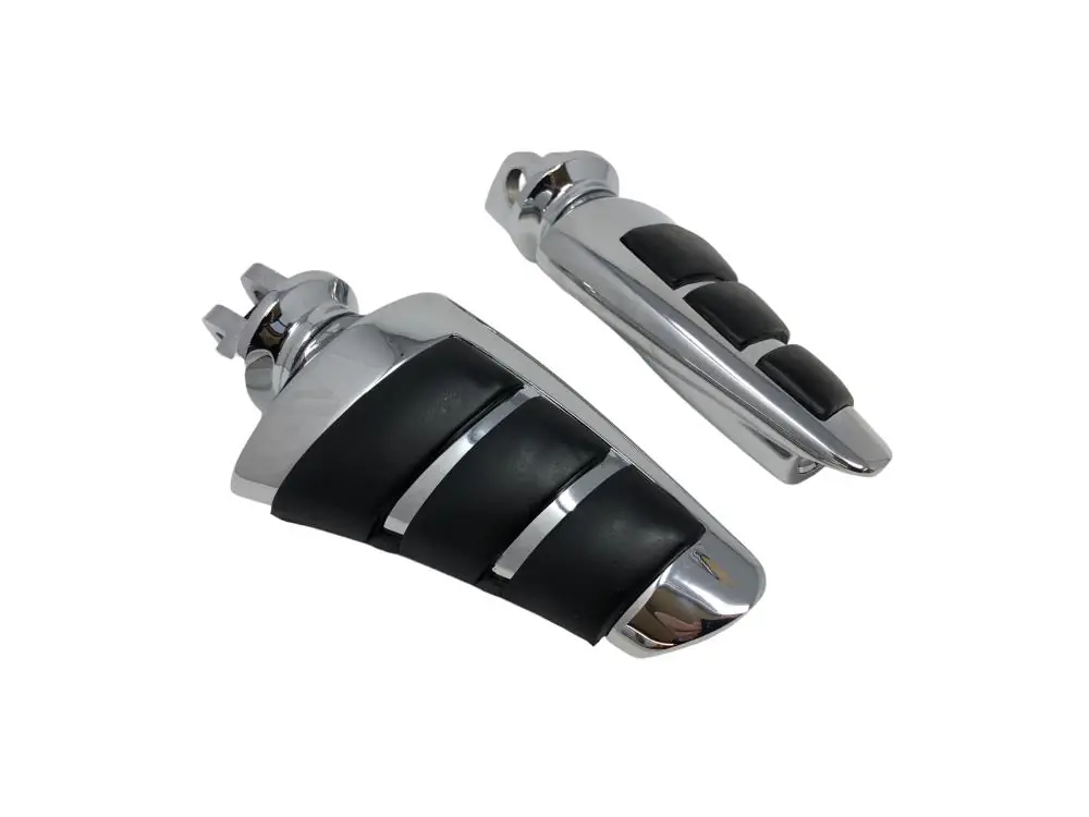 Finale Aktion Highway Hawk Fußrasten Fahrer (1 Paar) "Smooth" Kawasaki EN 500, Kawasaki VN 800 - 900 - 1500 - 1600