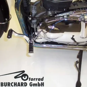 Fußrastenanlage 44 cm vorverlegt für Triumph Bonneville T100 ABE Versand Am Gleichen Tag