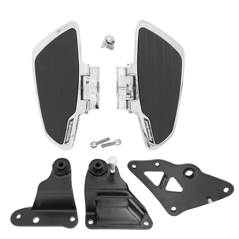 Abverkauf Highway Hawk Trittbretter Fahrer "Smooth" Chrom für Kawasaki VN 900 Custom mit ABE