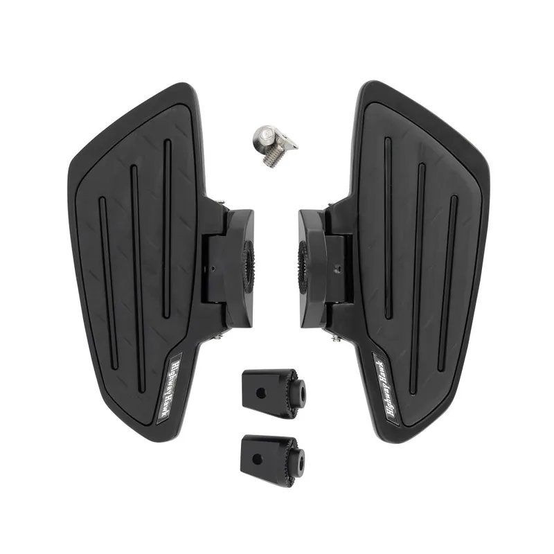 Highway Hawk Trittbretter Sozius "New Tech Glide" schwarz Honda VT 1100 Shadow - Kawasaki VN 900 - VN 1500 - VN 1600 - VN 1700 - VN 2000 - Suzuki VZ 1600 mit ABE Preisreduziert