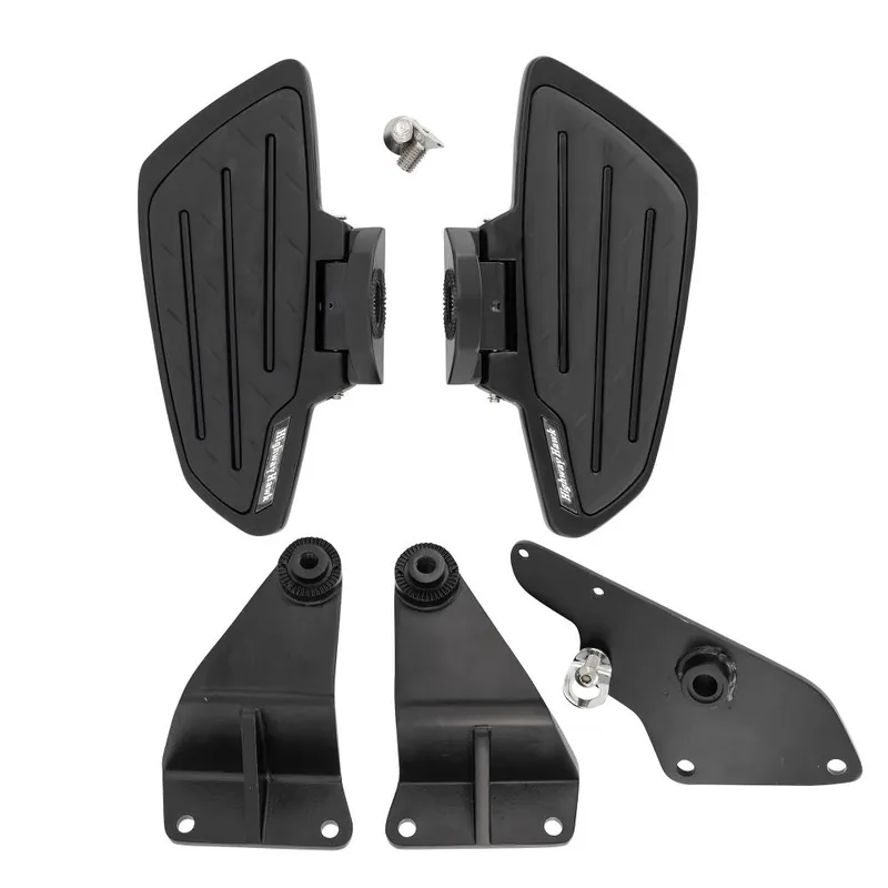 Highway Hawk Trittbretter Fahrer "New Tech Glide" schwarz für Suzuki M 1500 Intruder mit ABE Kostenloser Rückversand