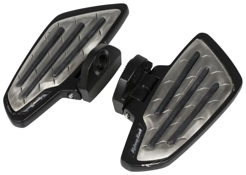 Beliebt Highway Hawk Trittbretter Fahrer "New Tech Glide Metall" schwarz für Suzuki VS 600 - 750 - 800 - 1400 Intruder mit ABE