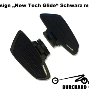 Sonderangebot Highway Hawk Trittbretter Fahrer "New Tech Glide" schwarz für Suzuki VS 600 - 750 - 800 - 1400 Intruder mit ABE