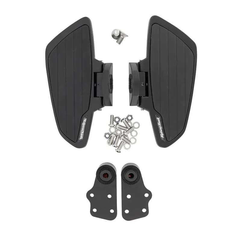 Highway Hawk Trittbretter Sozius "Smooth" schwarz Suzuki M 1800 Intruder mit ABE Kostenfreie Lieferung