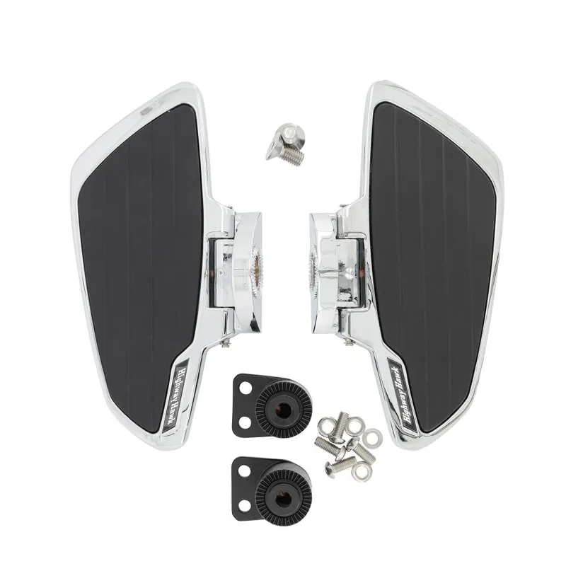 Highlight Highway Hawk Trittbretter Sozius "Smooth" Chrom Yamaha XVS 650/1100  Drag Star - Classic mit ABE