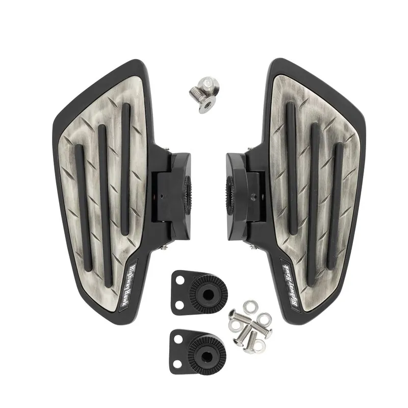 Garantierte Lieferung Highway Hawk Trittbretter Sozius "New Tech Glide Metal" schwarz Yamaha XVS 950 A Midnight Star - XVS 1300 A Midnight Star mit ABE