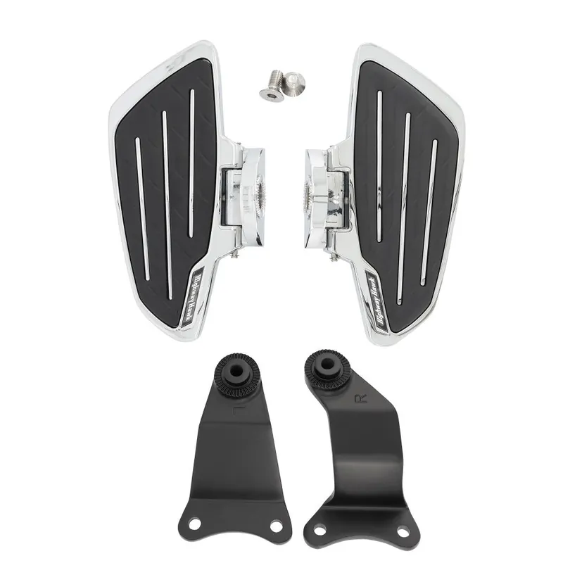 Highlight Highway Hawk Trittbretter Fahrer "New Tech Glide" Chrom für Honda VT 750 Shadow - Spirit mit ABE