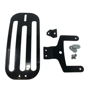 Highway Hawk Gepäckträger Solo Rack "Billet" in schwarz glänzend - komplett mit Halterung für Indian CHIEF Classic '14 -21,CHIEF Dark Horse '15 -21,CHIEF Vintage '14 -21,CHIEFTAIN '14 -21 Begrenztes Angebot