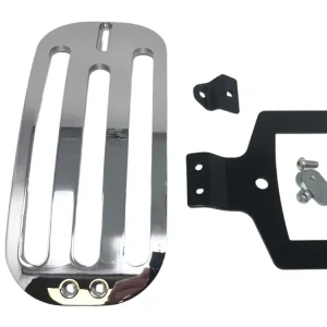 Nur Heute Highway Hawk Gepäckträger Solo Rack "Billet" in Chrom - komplett mit Halterung für Indian CHIEF Classic '14 -21,CHIEF Dark Horse '15-21,CHIEF Vintage '14 -21,CHIEFTAIN '14 -21