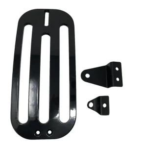 Gratis Versand Highway Hawk Gepäckträger Solo rack "Billet" in schwarz glänzend - komplett mit Halterung für Kawasaki Vulcan S '14 > up