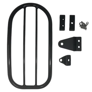 Expressversand Highway Hawk Gepäckträger Solo rack "Tubular" in schwarz glänzend - komplett mit Halterung für Kawasaki Vulcan S '14 > up